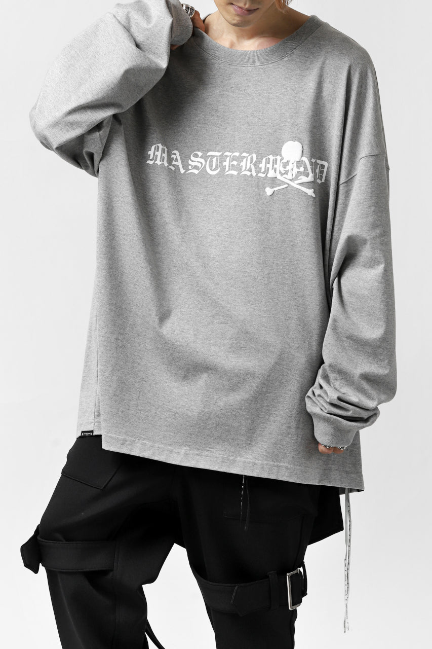 画像をギャラリービューアに読み込む, mastermind JAPAN BOXY-FIT LS / RUBBER AND FOAM PRINTED (GREY)