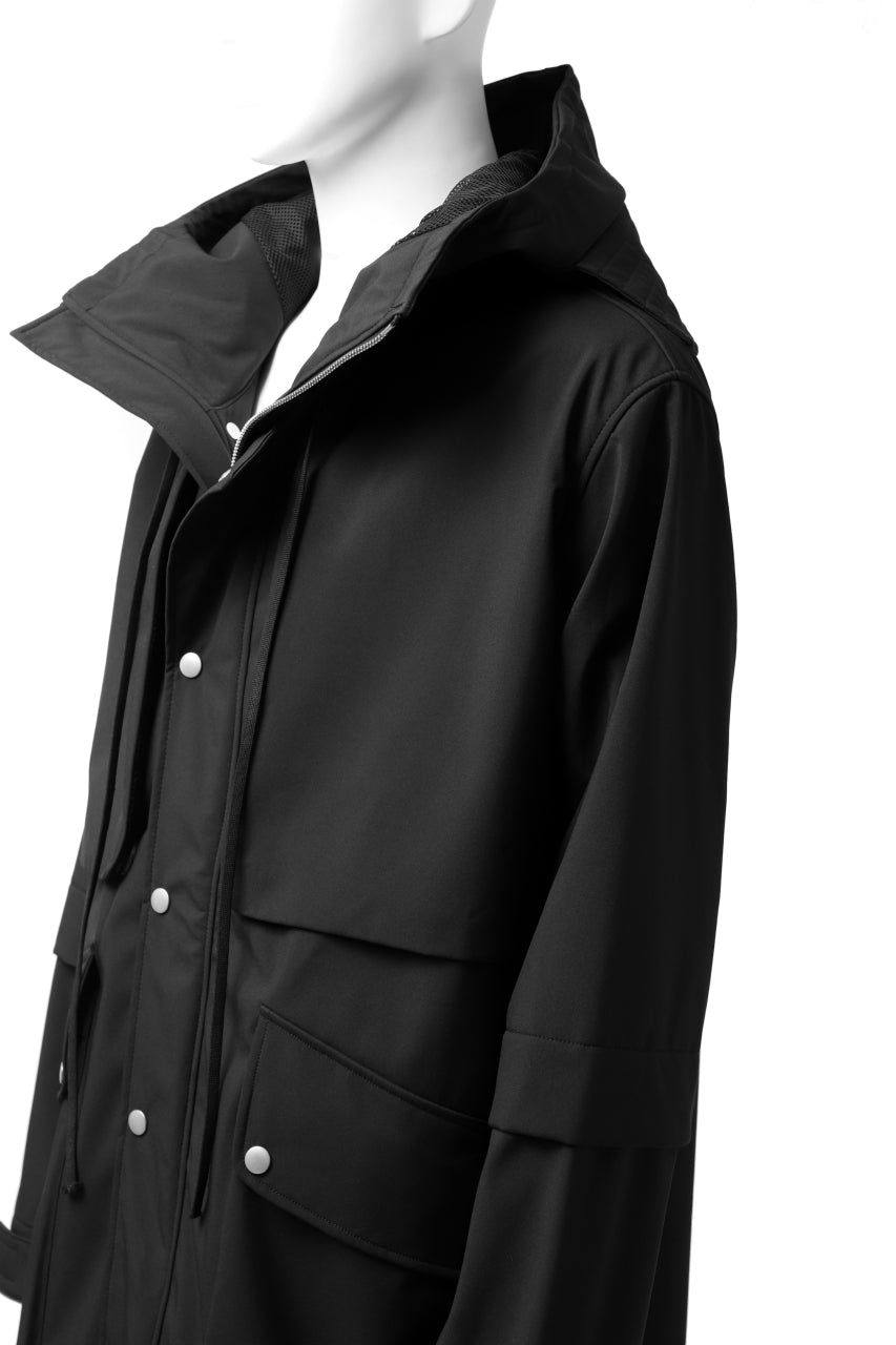 画像をギャラリービューアに読み込む, A.F ARTEFACT "LIGHT-WARMER" MODS COAT / FLEECE BONDING NYLON (BLACK)