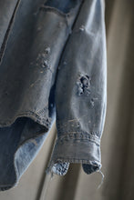 Load image into Gallery viewer, RESURRECTION HANDMADE vintage damage denim shirt (LIGHT BLUE)