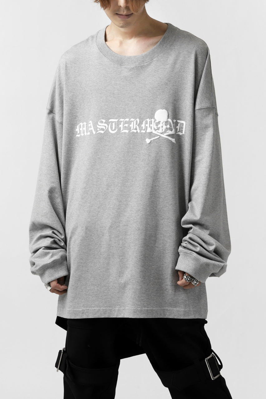 画像をギャラリービューアに読み込む, mastermind JAPAN BOXY-FIT LS / RUBBER AND FOAM PRINTED (GREY)