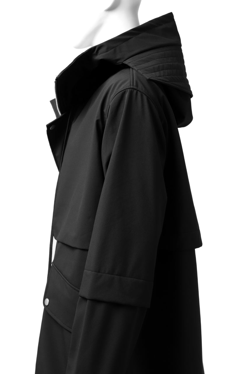 画像をギャラリービューアに読み込む, A.F ARTEFACT "LIGHT-WARMER" MODS COAT / FLEECE BONDING NYLON (BLACK)