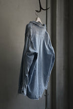 Load image into Gallery viewer, RESURRECTION HANDMADE vintage damage denim shirt (LIGHT BLUE)