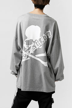 画像をギャラリービューアに読み込む, mastermind JAPAN BOXY-FIT LS / RUBBER AND FOAM PRINTED (GREY)
