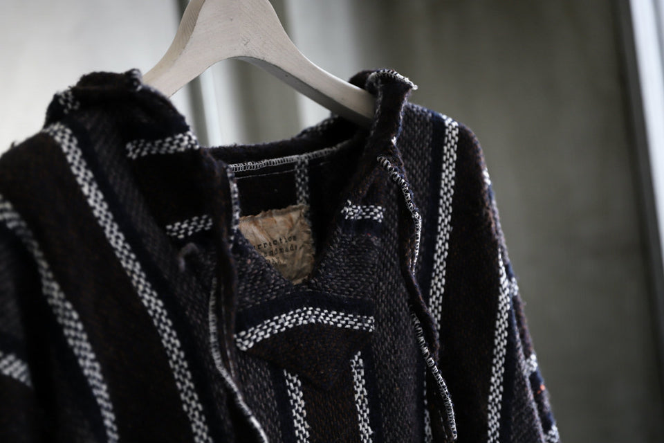 画像をギャラリービューアに読み込む, RESURRECTION HANDMADE distressed rag hoodie (MULTI STRIPE)