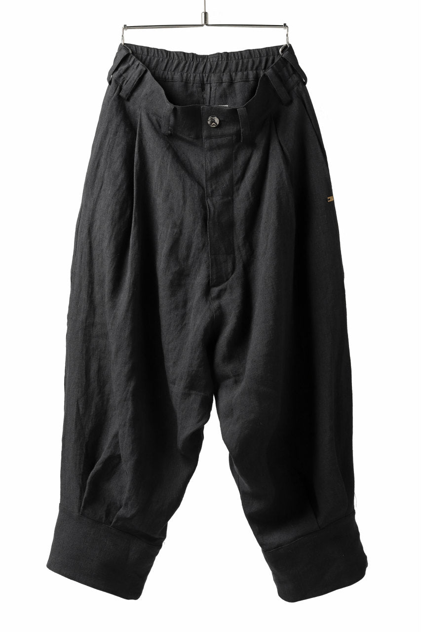 画像をギャラリービューアに読み込む, _vital tuck volume low crotch cuffs pants (BLACK)