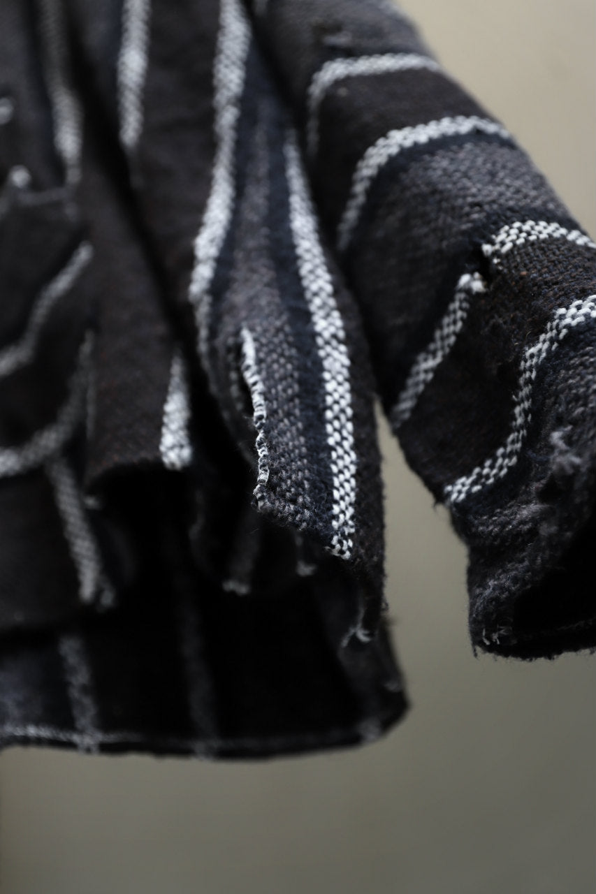 画像をギャラリービューアに読み込む, RESURRECTION HANDMADE distressed rag hoodie (MULTI STRIPE)