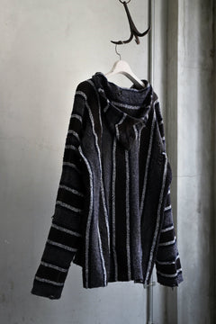 画像をギャラリービューアに読み込む, RESURRECTION HANDMADE distressed rag hoodie (MULTI STRIPE)