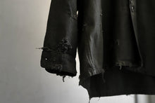 画像をギャラリービューアに読み込む, RESURRECTION HANDMADE distressed army shirt (DYEING KHAKI)