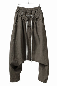 Load image into Gallery viewer, _vital deep sarouel easy pants / cotton linen loose ox (BEIGE)