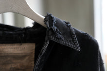 Load image into Gallery viewer, RESURRECTION HANDMADE vintage damage denim shirt (BLACK DYED)