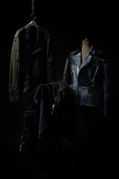 画像をギャラリービューアに読み込む, BACKLASH xx LOOM exclusive The Re-BUILD VINTAGE CUSTOM DOUBLE RIDERS JACKET (ARMY FIELD-A)