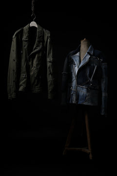 画像をギャラリービューアに読み込む, BACKLASH xx LOOM exclusive The Re-BUILD VINTAGE CUSTOM DOUBLE RIDERS JACKET (ARMY FIELD-B)
