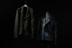 画像をギャラリービューアに読み込む, BACKLASH xx LOOM exclusive The Re-BUILD VINTAGE CUSTOM DOUBLE RIDERS JACKET (ARMY FIELD-A)