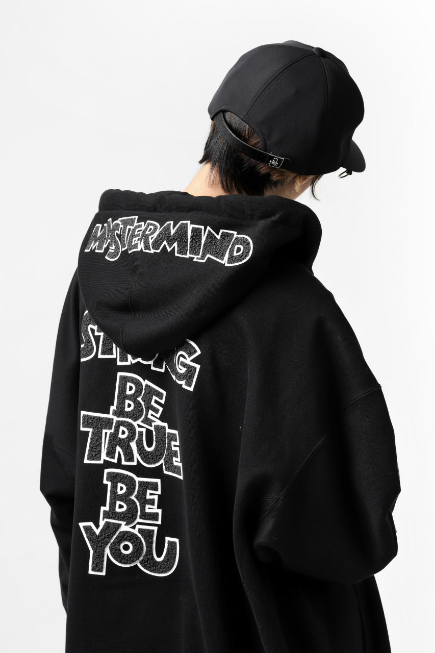 画像をギャラリービューアに読み込む, mastermind JAPAN EMBROIDERED TRUCKER CAP (BLACK)