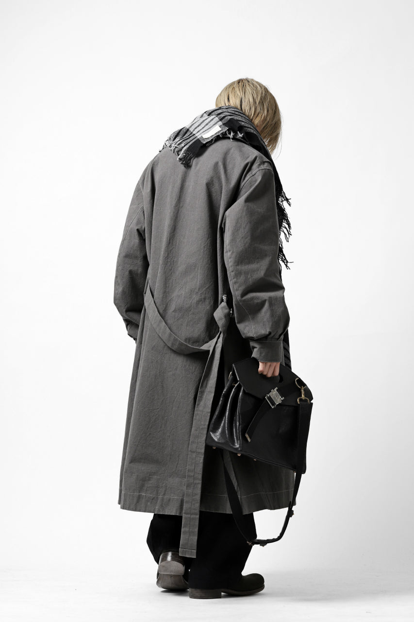 画像をギャラリービューアに読み込む, ierib BARK 2WAY HAND SHOULDER BAG / FVT Oiled Horse (BLACK)