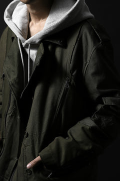 画像をギャラリービューアに読み込む, BACKLASH xx LOOM exclusive The Re-BUILD VINTAGE CUSTOM DOUBLE RIDERS JACKET (ARMY FIELD-B)