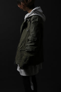 画像をギャラリービューアに読み込む, BACKLASH xx LOOM exclusive The Re-BUILD VINTAGE CUSTOM DOUBLE RIDERS JACKET (ARMY FIELD-B)