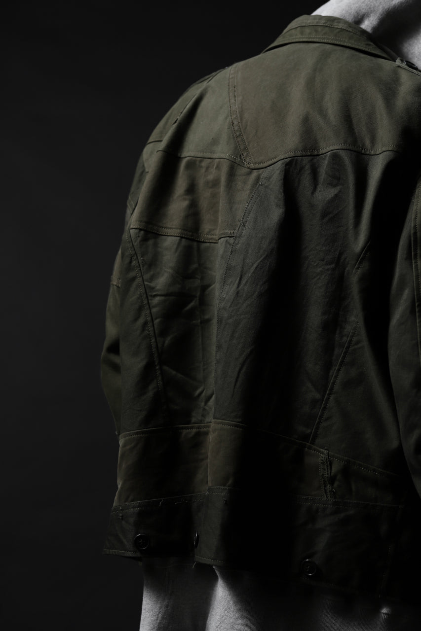画像をギャラリービューアに読み込む, BACKLASH xx LOOM exclusive The Re-BUILD VINTAGE CUSTOM DOUBLE RIDERS JACKET (ARMY FIELD-B)
