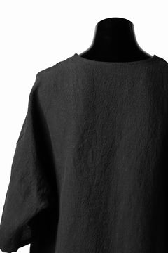 画像をギャラリービューアに読み込む, ISAMU KATAYAMA BACKLASH SOFT LINEN PULLOVER SHIRT (BLACK)