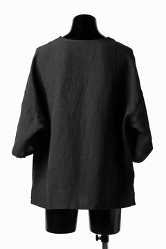 画像をギャラリービューアに読み込む, ISAMU KATAYAMA BACKLASH SOFT LINEN PULLOVER SHIRT (BLACK)