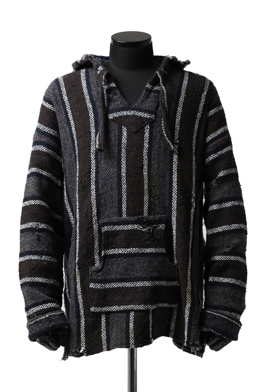 画像をギャラリービューアに読み込む, RESURRECTION HANDMADE distressed rag hoodie (MULTI STRIPE)