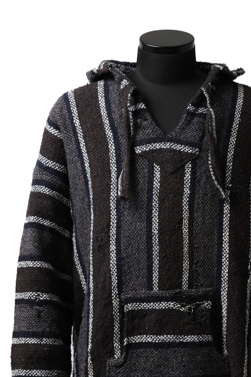 画像をギャラリービューアに読み込む, RESURRECTION HANDMADE distressed rag hoodie (MULTI STRIPE)