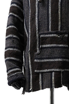 画像をギャラリービューアに読み込む, RESURRECTION HANDMADE distressed rag hoodie (MULTI STRIPE)