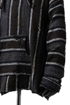 画像をギャラリービューアに読み込む, RESURRECTION HANDMADE distressed rag hoodie (MULTI STRIPE)