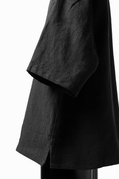 画像をギャラリービューアに読み込む, ISAMU KATAYAMA BACKLASH SOFT LINEN PULLOVER SHIRT (BLACK)