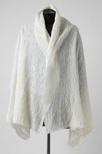 Load image into Gallery viewer, KLASICA GLACIER FLUFFY STOLE / SHRINK SILK (EGG SHELL)