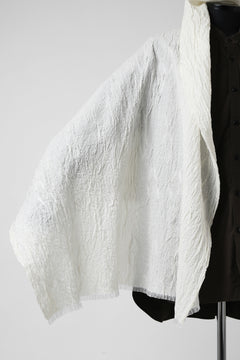 Load image into Gallery viewer, KLASICA GLACIER FLUFFY STOLE / SHRINK SILK (EGG SHELL)