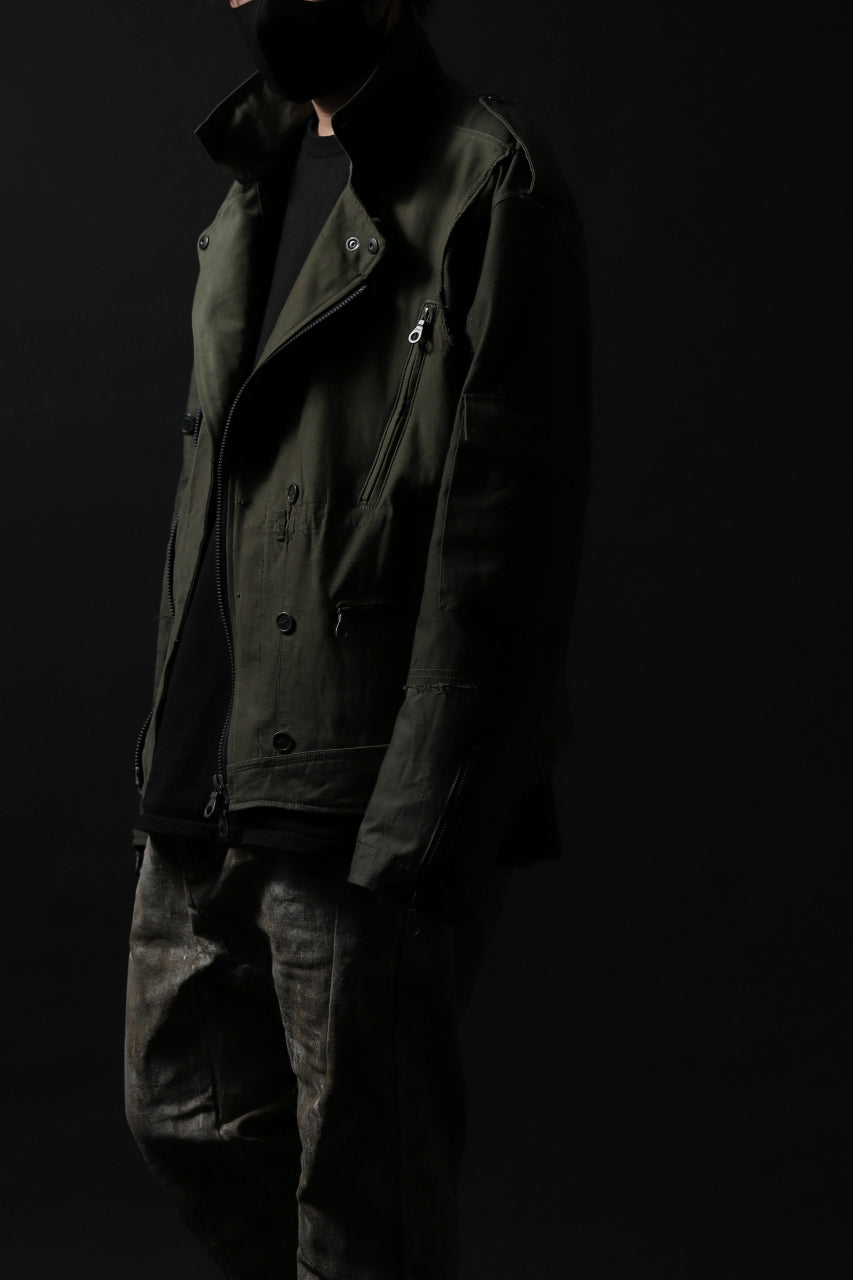 画像をギャラリービューアに読み込む, BACKLASH xx LOOM exclusive The Re-BUILD VINTAGE CUSTOM DOUBLE RIDERS JACKET (ARMY FIELD-A)