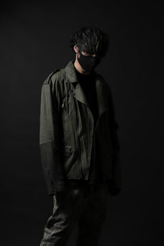 画像をギャラリービューアに読み込む, BACKLASH xx LOOM exclusive The Re-BUILD VINTAGE CUSTOM DOUBLE RIDERS JACKET (ARMY FIELD-A)