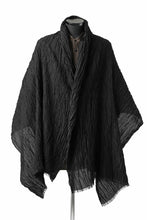 Load image into Gallery viewer, KLASICA GLACIER FLUFFY STOLE / SHRINK SILK (BLACK)