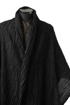 Load image into Gallery viewer, KLASICA GLACIER FLUFFY STOLE / SHRINK SILK (BLACK)