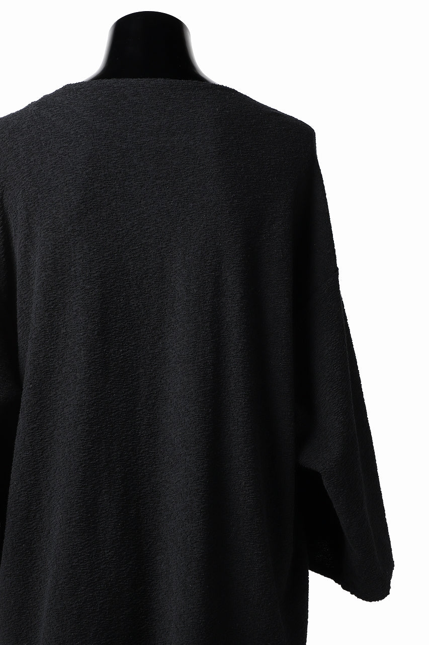 画像をギャラリービューアに読み込む, ISAMU KATAYAMA BACKLASH OVER FIT CUT & SEWN / RANDOM PILE FABRIC (BLACK)