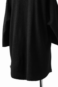 画像をギャラリービューアに読み込む, ISAMU KATAYAMA BACKLASH OVER FIT CUT & SEWN / RANDOM PILE FABRIC (BLACK)