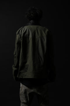 画像をギャラリービューアに読み込む, BACKLASH xx LOOM exclusive The Re-BUILD VINTAGE CUSTOM DOUBLE RIDERS JACKET (ARMY FIELD-A)