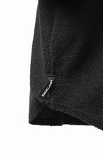 画像をギャラリービューアに読み込む, ISAMU KATAYAMA BACKLASH OVER FIT CUT & SEWN / RANDOM PILE FABRIC (BLACK)