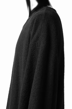 画像をギャラリービューアに読み込む, ISAMU KATAYAMA BACKLASH OVER FIT CUT & SEWN / RANDOM PILE FABRIC (BLACK)