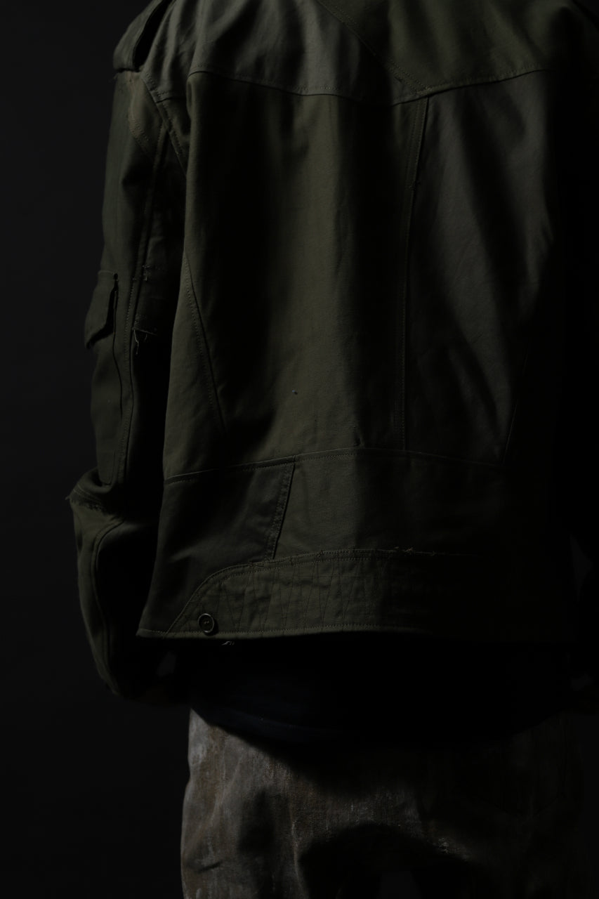 画像をギャラリービューアに読み込む, BACKLASH xx LOOM exclusive The Re-BUILD VINTAGE CUSTOM DOUBLE RIDERS JACKET (ARMY FIELD-A)