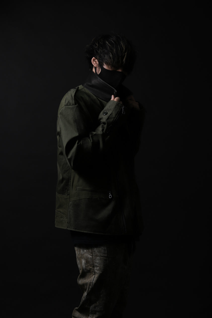 画像をギャラリービューアに読み込む, BACKLASH xx LOOM exclusive The Re-BUILD VINTAGE CUSTOM DOUBLE RIDERS JACKET (ARMY FIELD-A)