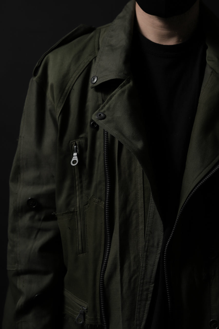 画像をギャラリービューアに読み込む, BACKLASH xx LOOM exclusive The Re-BUILD VINTAGE CUSTOM DOUBLE RIDERS JACKET (ARMY FIELD-A)