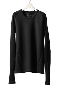 画像をギャラリービューアに読み込む, A.F ARTEFACT exclusive RAGLAN PULL OVER TOPS / BOMBERHEAT® x  WAFFLE (BLACK x BLACK)
