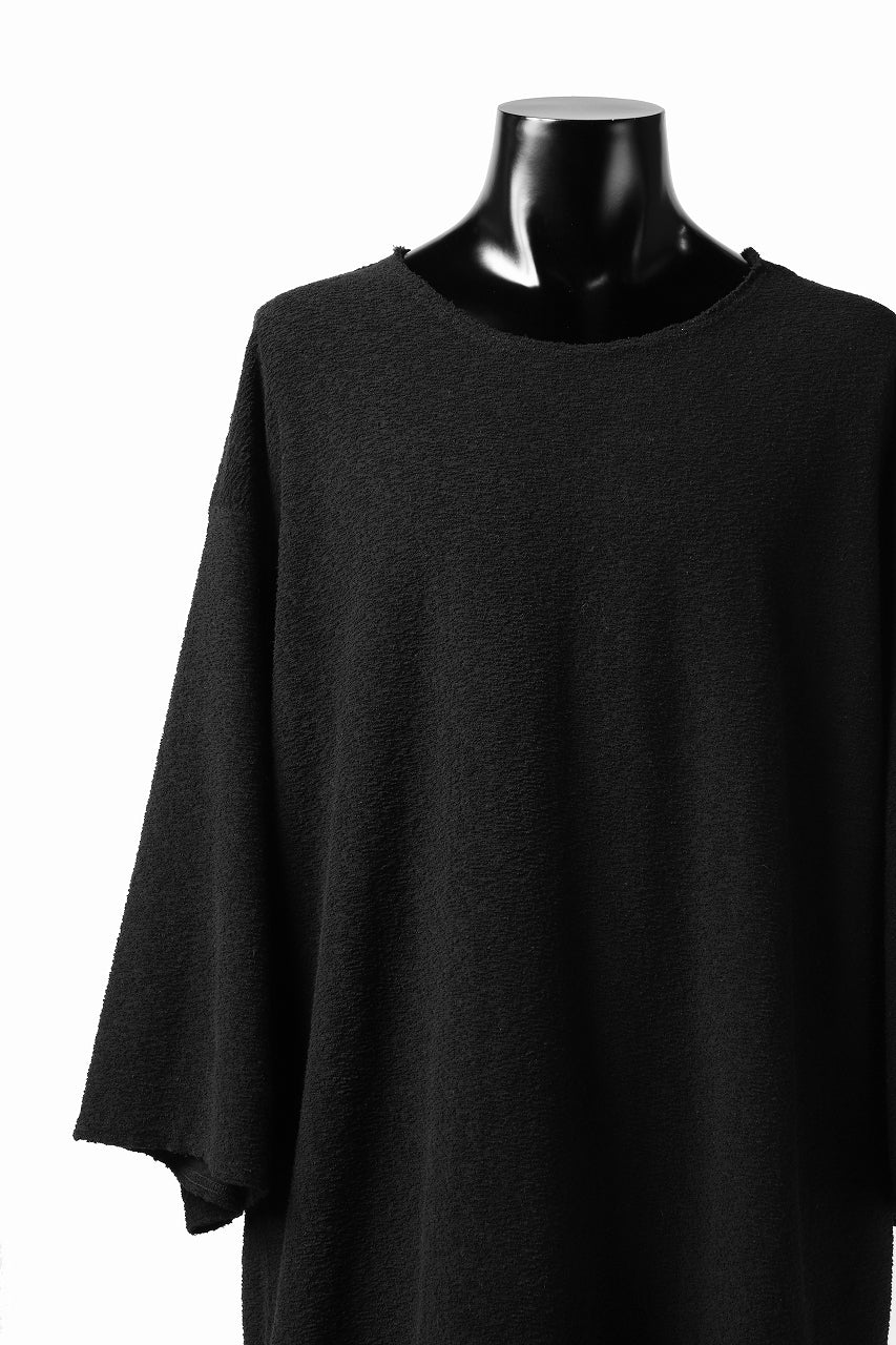 画像をギャラリービューアに読み込む, ISAMU KATAYAMA BACKLASH OVER FIT CUT & SEWN / RANDOM PILE FABRIC (BLACK)
