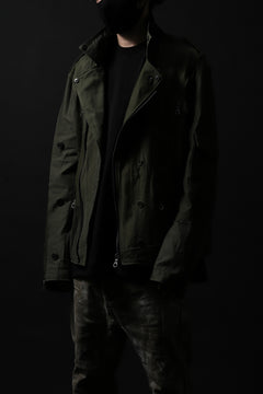 画像をギャラリービューアに読み込む, BACKLASH xx LOOM exclusive The Re-BUILD VINTAGE CUSTOM DOUBLE RIDERS JACKET (ARMY FIELD-A)