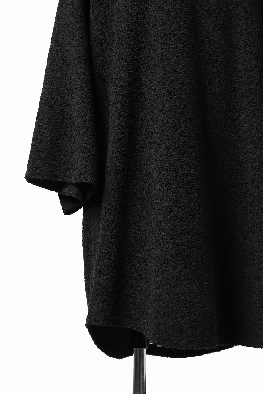 画像をギャラリービューアに読み込む, ISAMU KATAYAMA BACKLASH OVER FIT CUT & SEWN / RANDOM PILE FABRIC (BLACK)