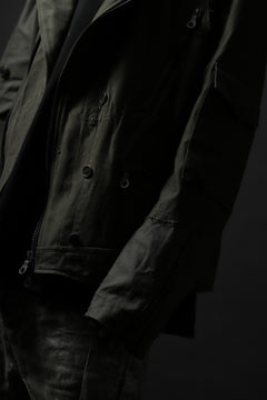 画像をギャラリービューアに読み込む, BACKLASH xx LOOM exclusive The Re-BUILD VINTAGE CUSTOM DOUBLE RIDERS JACKET (ARMY FIELD-A)