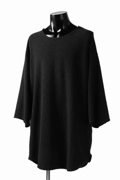 画像をギャラリービューアに読み込む, ISAMU KATAYAMA BACKLASH OVER FIT CUT & SEWN / RANDOM PILE FABRIC (BLACK)