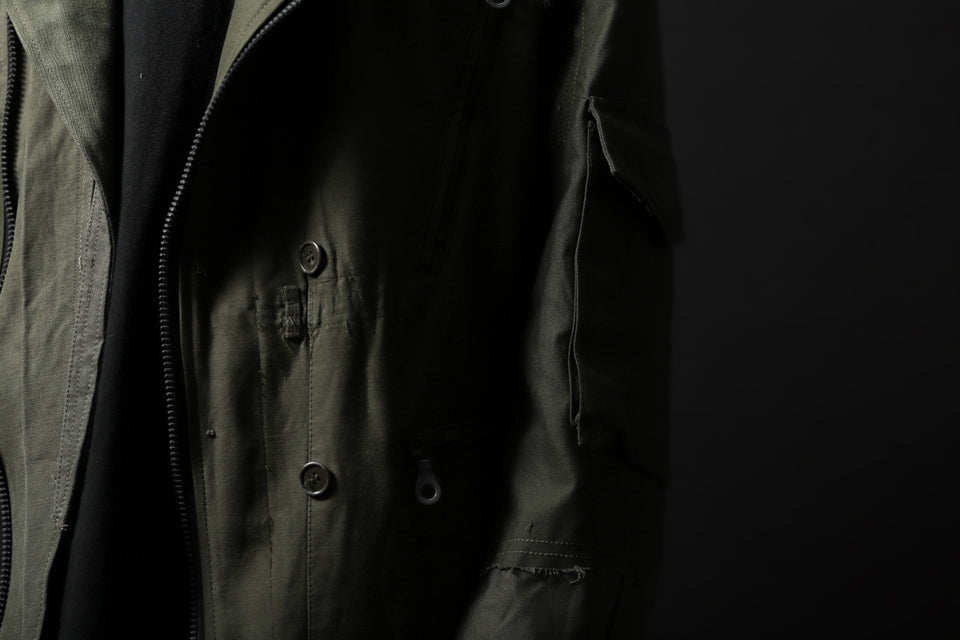 画像をギャラリービューアに読み込む, BACKLASH xx LOOM exclusive The Re-BUILD VINTAGE CUSTOM DOUBLE RIDERS JACKET (ARMY FIELD-A)